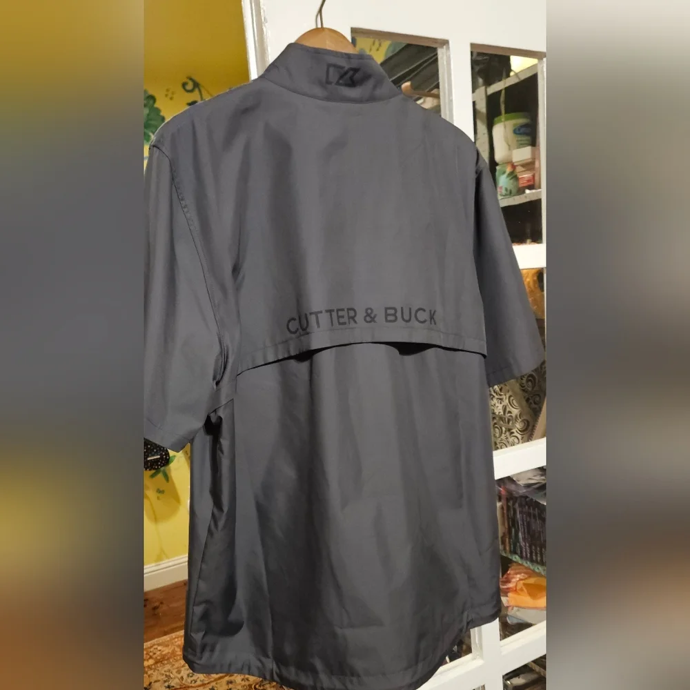 Cutter & Buck Water Resistent Short Sleeve Nine Iron Jacket - Picture 2 of 5